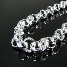 925 Silver Heavy Classic Rolo Chain Necklace - SN11